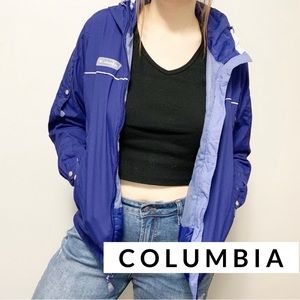 Columbia Blue Rain Coat / Wind Breaker